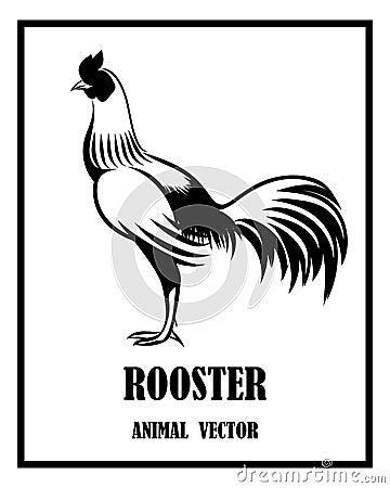 Rooster animal vector logo eps 10 Vector Illustration