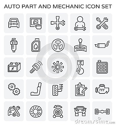 Auto mechanic icon Vector Illustration