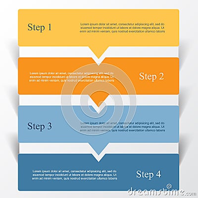 Vector lines arrows infographic. Vector Illustration