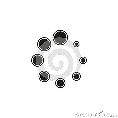 vector loading progress - computer graphic symbol isolated Stock Photo