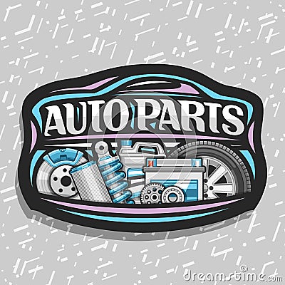 Vector logo for Auto Parts store Vector Illustration