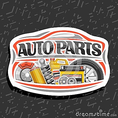 Vector logo for Auto Parts store Vector Illustration