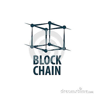 Vector logo blockchain Vector Illustration