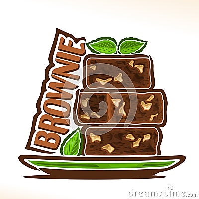 Vector logo for Brownie Vector Illustration