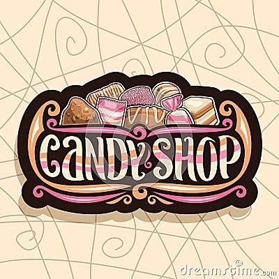 Vector logo for Candy Shop Vector Illustration