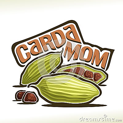 Vector logo for Cardamom Vector Illustration