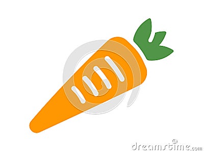 Vector logo carrot on a white background Stock Photo