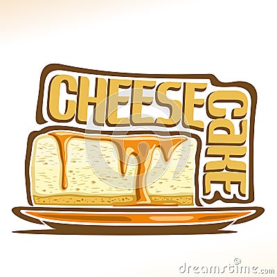 Vector logo for Cheesecake Vector Illustration
