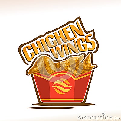 Vector logo for Chicken Wings Vector Illustration