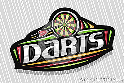 Vector logo for Darts Vector Illustration