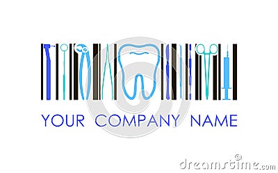 Vector logo for dental company, clinic, office. Concept logo Vector Illustration