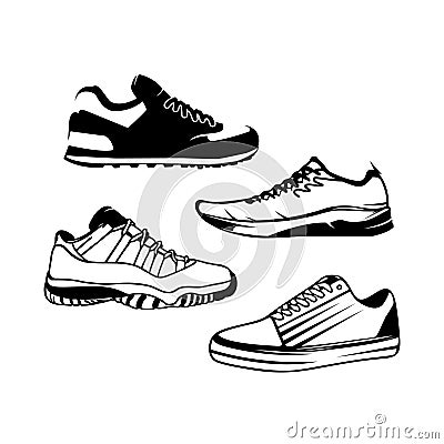 Vector logo design for man shoes shop. Man shoes isolated on white background,EPS 8,EPS 10 Vector Illustration