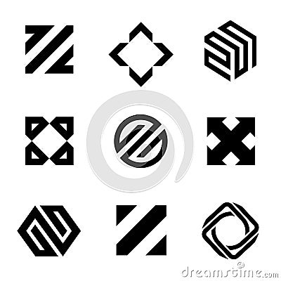 Vector logo design template for business. Abstract icons. Vector Illustration