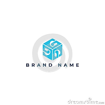 Vector logo design template. Hexagon infinity loop shape, business technology abstract symbol. Vector Illustration