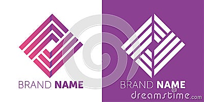 Vector logo design. your brand name design. creative designing logotype. Vector Illustration