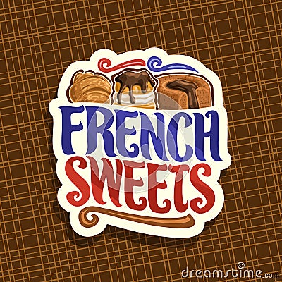 Vector logo for French Sweets Vector Illustration