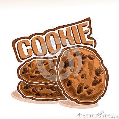 Vector logo for homemade Cookie Vector Illustration