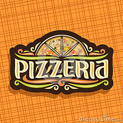 Vector logo for Italian Pizzeria Vector Illustration