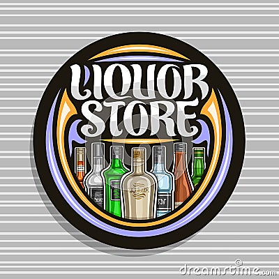 Vector logo for Liquor Store Vector Illustration