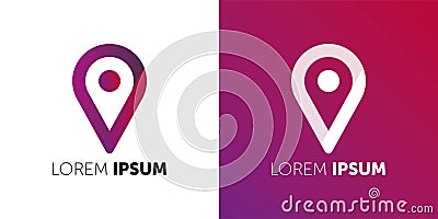 VECTOR LOGO. LOREM IPSUM LOGOTYPE. ICON FOR YOUR COMPANY. BUSINESS VECTOR. COLOR ICON. CREATIVE COMPANY Vector Illustration