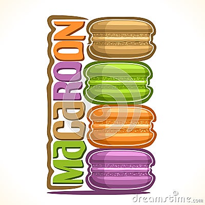 Vector logo for Macaroon Vector Illustration