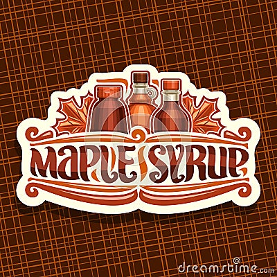 Vector logo for Maple Syrup Vector Illustration