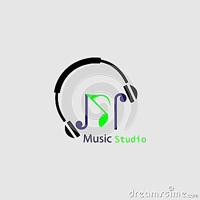 Vector logo music Vector Illustration