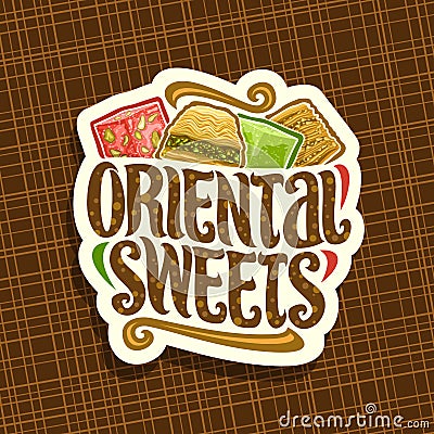 Vector logo for Oriental Sweets Vector Illustration