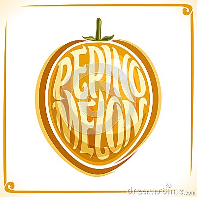 Vector logo for Pepino Melon Vector Illustration