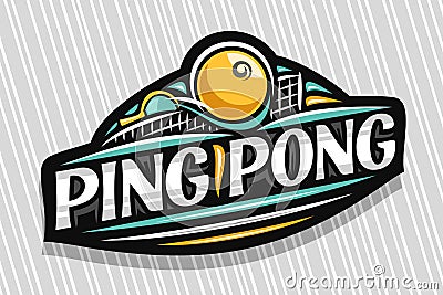 Vector logo for Ping Pong Vector Illustration