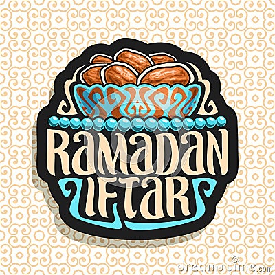 Vector logo for Ramadan Iftar Vector Illustration