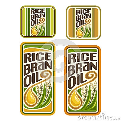 Vector logo Rice Bran Oil Vector Illustration