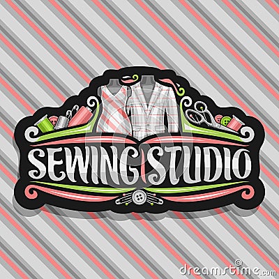 Vector logo for Sewing Studio Vector Illustration