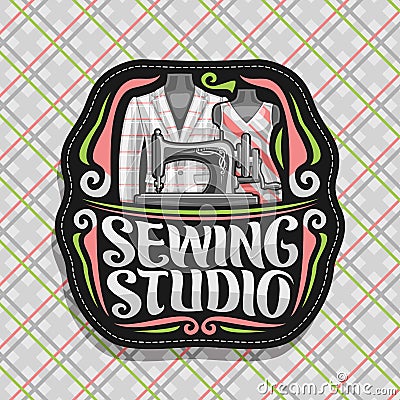 Vector logo for Sewing Studio Vector Illustration