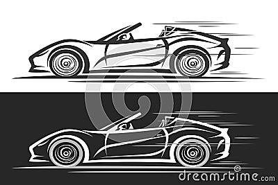 Vector logo for Sport Car Vector Illustration