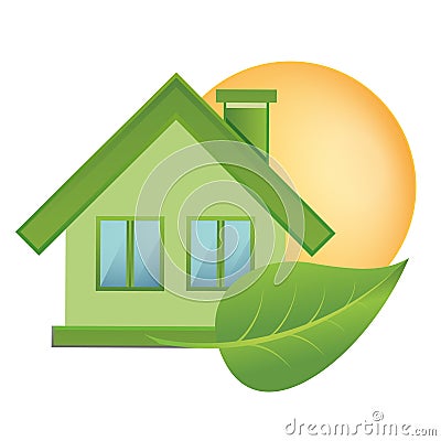 Green items - Ecology Icons to symbolize the nature, the ecology and energy Vector Illustration