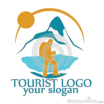 Vector logo for tourism Vector Illustration