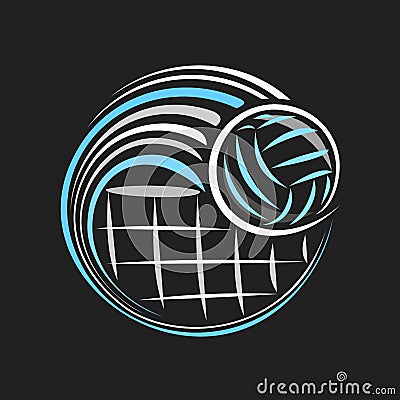 Vector logo for Volleyball Vector Illustration