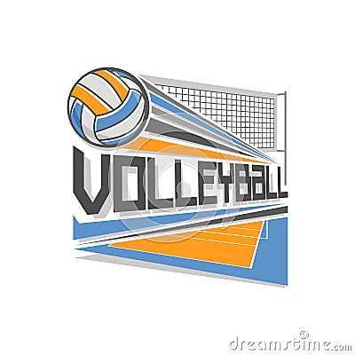 Vector Logo For Volleyball Stock Vector - Image: 75303784