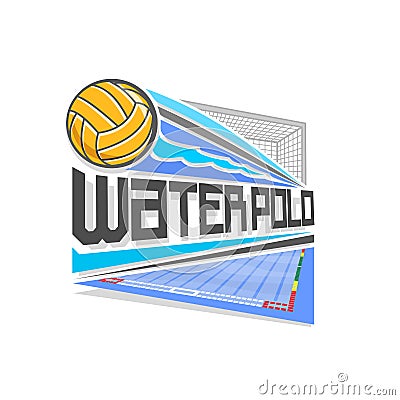 Vector logo for Water Polo game Vector Illustration