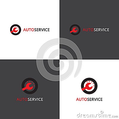 Vector logotype eps 10 car service company Vector Illustration