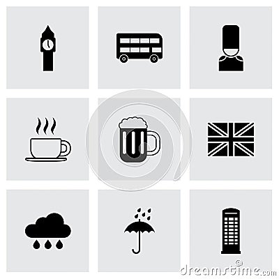 Vector london icon set Vector Illustration