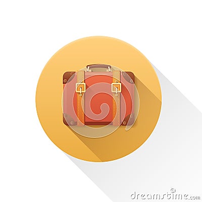 Vector luggage icon. Stock Photo