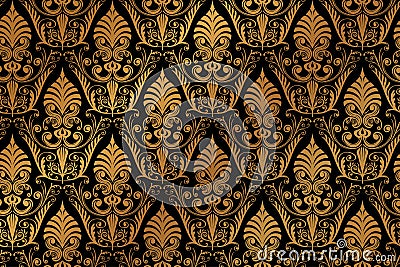 Vector luxury baroque pattern Vector Illustration