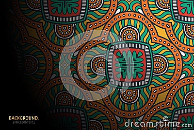 Vector luxury islamic background with mandala Vector Illustration