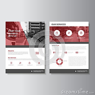 Vector Magazine annual report Leaflet Brochure Flyer template design, book cover layout design Vector Illustration