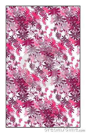 Vector magenta floral pattern Vector Illustration