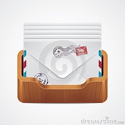 Vector mailbox icon Vector Illustration