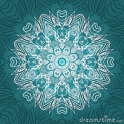 Vector mandala card Vector Illustration