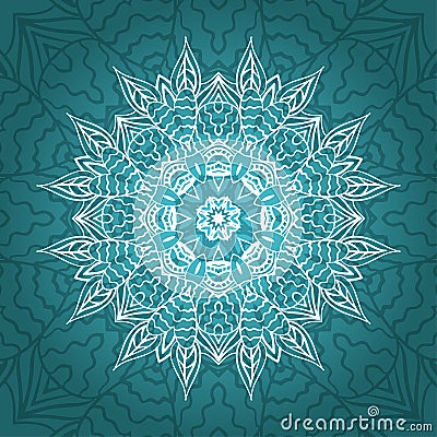 Vector mandala card Vector Illustration